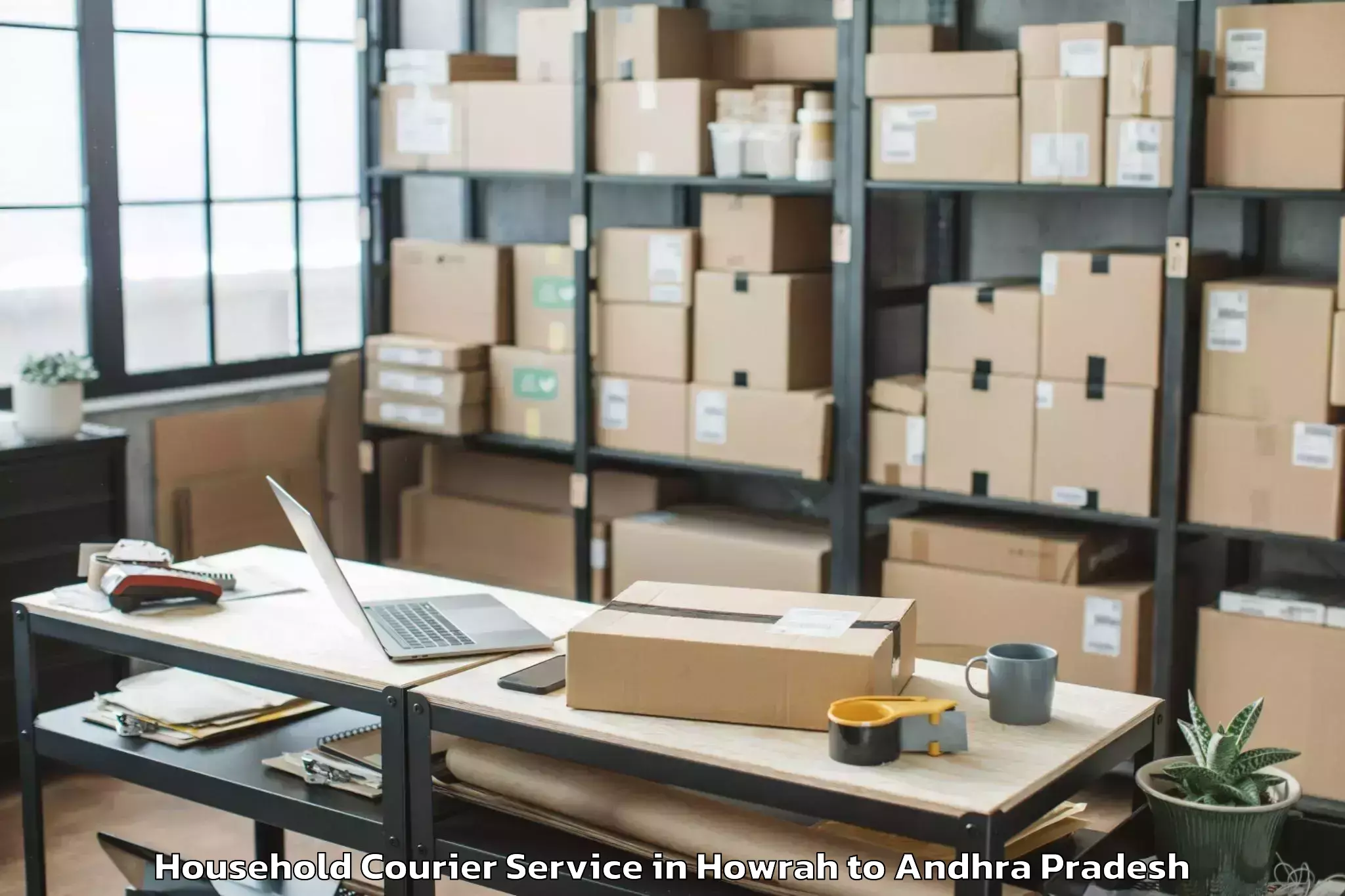 Reliable Howrah to Sullurupeta Household Courier